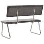 Banco de terciopelo gris claro 110 cm de vidaXL, Bancos de comedor y cocina - Ref: Foro24-325863, Precio: 115,36 €, Descuento: %