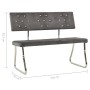 Banco de terciopelo gris claro 110 cm de vidaXL, Bancos de comedor y cocina - Ref: Foro24-325863, Precio: 115,36 €, Descuento: %