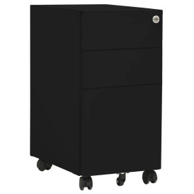 Armario archivador móvil acero negro 30x45x59 cm de vidaXL, Armarios archivadores - Ref: Foro24-335984, Precio: 125,57 €, Des...