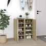 Shoe rack furniture 2 units Sonoma oak plywood 32x35x70 cm by vidaXL, Shoe racks and shoe organizers - Ref: Foro24-808961, Pr...