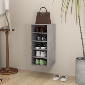 Concrete gray plywood shoe rack furniture 31.5x35x70cm by vidaXL, Shoe racks and shoe organizers - Ref: Foro24-808989, Price:...