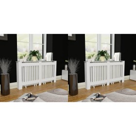 Radiator covers 2 units white MDF 152 cm by vidaXL, Accessories for heating radiators - Ref: Foro24-276004, Price: 227,04 €, ...