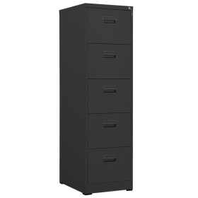 Aktenschrank aus anthrazitfarbenem Stahl, 46 x 62 x 164 cm von vidaXL, Aktenschränke - Ref: Foro24-336285, Preis: 397,99 €, R...