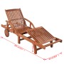 Sun loungers 2 units and solid acacia wood table by vidaXL, Loungers - Ref: Foro24-274662, Price: 383,99 €, Discount: %