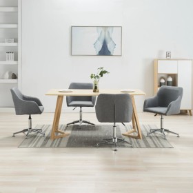 Swivel dining chairs 4 units light gray fabric by vidaXL, dining chairs - Ref: Foro24-278427, Price: 244,99 €, Discount: %