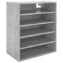 Mueble zapatero madera contrachapada gris hormigón 60x35x70 cm de vidaXL, Zapateros y organizadores de calzado - Ref: Foro24-...