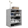 Mueble zapatero madera contrachapada gris hormigón 60x35x70 cm de vidaXL, Zapateros y organizadores de calzado - Ref: Foro24-...