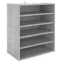 Mueble zapatero madera contrachapada gris hormigón 60x35x70 cm de vidaXL, Zapateros y organizadores de calzado - Ref: Foro24-...