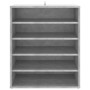 Concrete gray plywood shoe rack furniture 60x35x70 cm by vidaXL, Shoe racks and shoe organizers - Ref: Foro24-808940, Price: ...