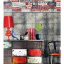 Urban Friends & Coffee Wallpaper Poster klein blau und rot von Noordwand, Bemaltes Papier - Ref: Foro24-425296, Preis: 28,86 ...