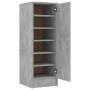 Shoe cabinet made of gray concrete particleboard 32x35x92 cm by vidaXL, Shoe racks and shoe organizers - Ref: Foro24-808976, ...