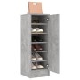 Mueble zapatero de aglomerado gris hormigón 32x35x92 cm de vidaXL, Zapateros y organizadores de calzado - Ref: Foro24-808976,...