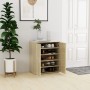 Sonoma oak engineered wood shoe rack cabinet 60x35x70 cm by vidaXL, Shoe racks and shoe organizers - Ref: Foro24-808921, Pric...