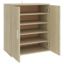 Sonoma oak engineered wood shoe rack cabinet 60x35x70 cm by vidaXL, Shoe racks and shoe organizers - Ref: Foro24-808921, Pric...