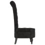 Sillón de respaldo alto con botones terciopelo negro de vidaXL, Sillas poltrona - Ref: Foro24-352468, Precio: 147,79 €, Descu...