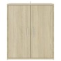 Sonoma oak engineered wood shoe rack cabinet 60x35x70 cm by vidaXL, Shoe racks and shoe organizers - Ref: Foro24-808921, Pric...