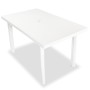 Garden dining set 7 pieces white plastic by vidaXL, Garden sets - Ref: Foro24-275075, Price: 583,21 €, Discount: %