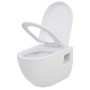 Wand-WC mit verstecktem Keramik-Spülkasten weiß von vidaXL, Badezimmer - Ref: Foro24-275791, Preis: 301,73 €, Rabatt: %