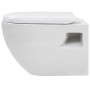 Wand-WC mit verstecktem Keramik-Spülkasten weiß von vidaXL, Badezimmer - Ref: Foro24-275791, Preis: 301,73 €, Rabatt: %