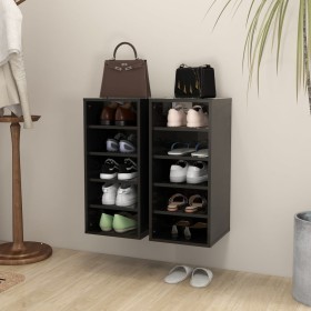 Shoe rack furniture 2 units glossy black plywood 31.5x35x70cm by vidaXL, Shoe racks and shoe organizers - Ref: Foro24-808996,...