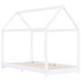 Estructura de cama infantil madera maciza pino blanco 90x200 cm de vidaXL, Cunas y camas para niños - Ref: Foro24-283351, Pre...