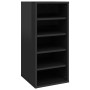 Mueble zapatero madera contrachapada negro brillo 31,5x35x70 cm de vidaXL, Zapateros y organizadores de calzado - Ref: Foro24...