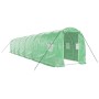 Greenhouse with green steel structure 24 m² 12x2x2 m by vidaXL, Greenhouses - Ref: Foro24-3188021, Price: 350,94 €, Discount: %