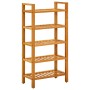 Shoe rack with 5 shelves solid oak wood 50x27x100 cm by vidaXL, Shoe racks and shoe organizers - Ref: Foro24-331747, Price: 1...