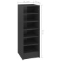 Glossy gray plywood shoe cabinet 31.5x35x90 cm by vidaXL, Shoe racks and shoe organizers - Ref: Foro24-809007, Price: 47,04 €...