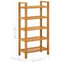 Shoe rack with 5 shelves solid oak wood 50x27x100 cm by vidaXL, Shoe racks and shoe organizers - Ref: Foro24-331747, Price: 1...