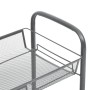 Kitchen cart 3 levels gray iron 46x26x64 cm by vidaXL, Kitchen and dining carts - Ref: Foro24-336324, Price: 34,99 €, Discoun...