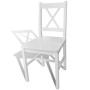 Dining chairs 6 units white pine wood by vidaXL, dining chairs - Ref: Foro24-271496, Price: 292,15 €, Discount: %