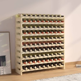 Solid pine wood bottle rack 101x29x112 cm by vidaXL, Wine racks - Ref: Foro24-327370, Price: 110,99 €, Discount: %