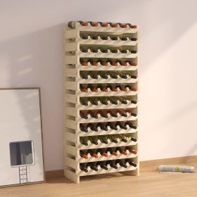 Solid pine wood bottle rack 65x29x134 cm by vidaXL, Wine racks - Ref: Foro24-327361, Price: 94,99 €, Discount: %