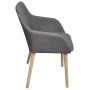 Dining chairs 4 pcs light gray fabric and solid oak wood by vidaXL, dining chairs - Ref: Foro24-270572, Price: 440,77 €, Disc...