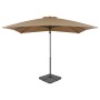 Garden umbrella with portable taupe base by vidaXL, Umbrellas - Ref: Foro24-276330, Price: 201,16 €, Discount: %