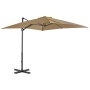 Garden umbrella with portable taupe base by vidaXL, Umbrellas - Ref: Foro24-276330, Price: 201,16 €, Discount: %