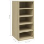 Sonoma oak plywood shoe rack furniture 31.5x35x70 cm by vidaXL, Shoe racks and shoe organizers - Ref: Foro24-808987, Price: 3...