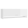 Armario de madera contrachapada blanco brillante 100x32,5x35 cm de vidaXL, Armarios roperos - Ref: Foro24-808239, Precio: 61,...