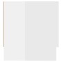 Armario de madera contrachapada blanco brillante 100x32,5x35 cm de vidaXL, Armarios roperos - Ref: Foro24-808239, Precio: 61,...