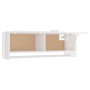 Armario de madera contrachapada blanco brillante 100x32,5x35 cm de vidaXL, Armarios roperos - Ref: Foro24-808239, Precio: 61,...