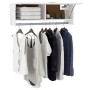 Bright white plywood wardrobe 100x32.5x35 cm by vidaXL, Wardrobes - Ref: Foro24-808239, Price: 61,03 €, Discount: %