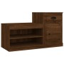 Mueble zapatero madera contrachapada roble marrón 100x42x60 cm de vidaXL, Zapateros y organizadores de calzado - Ref: Foro24-...