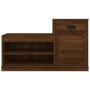 Schuhschrank aus braunem Eichensperrholz, 100 x 42 x 60 cm von vidaXL, Schuhregale und Schuhorganisatoren - Ref: Foro24-81642...