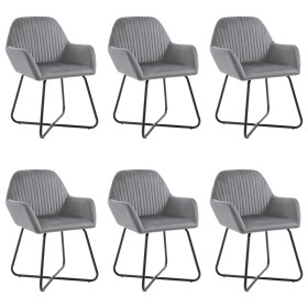 Dining chairs, 6 units, in gray velvet. by vidaXL, dining chairs - Ref: Foro24-277010, Price: 625,78 €, Discount: %