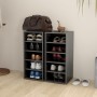 Muebles zapateros 2 uds contrachapado gris brillo 31,5x35x70 cm de vidaXL, Zapateros y organizadores de calzado - Ref: Foro24...