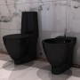 Inodoro y bidet negros de cerámica de vidaXL, Baños y bidés - Ref: Foro24-270567, Precio: 375,66 €, Descuento: %