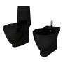 Inodoro y bidet negros de cerámica de vidaXL, Baños y bidés - Ref: Foro24-270567, Precio: 368,78 €, Descuento: %