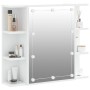 Mueble con espejo y luces LED blanco 70x16,5x60 cm de vidaXL, Tocadores de baño - Ref: Foro24-808873, Precio: 75,48 €, Descue...