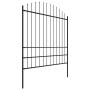 Garden fence with black steel spearheads (1.75-2)x8.5 m by vidaXL, fence panels - Ref: Foro24-277752, Price: 621,98 €, Discou...